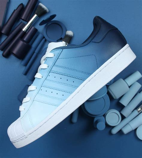 adidas superstar custom blue precio